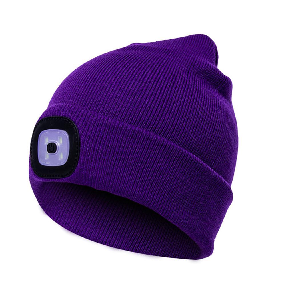 Hands-Free Illumination: Women’s LED Knit Hat for Outdoor Activities