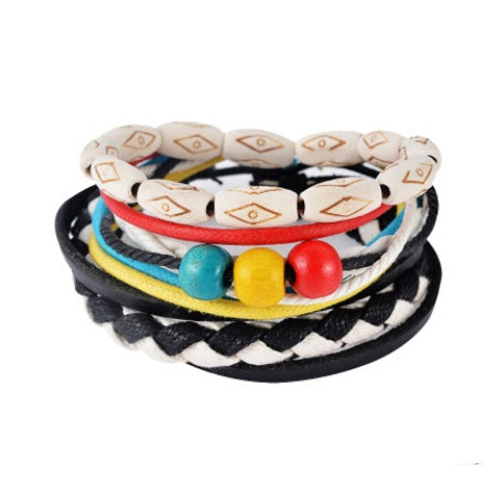 Stylish Multilayer Leather Bracelet - Timeless Accessory