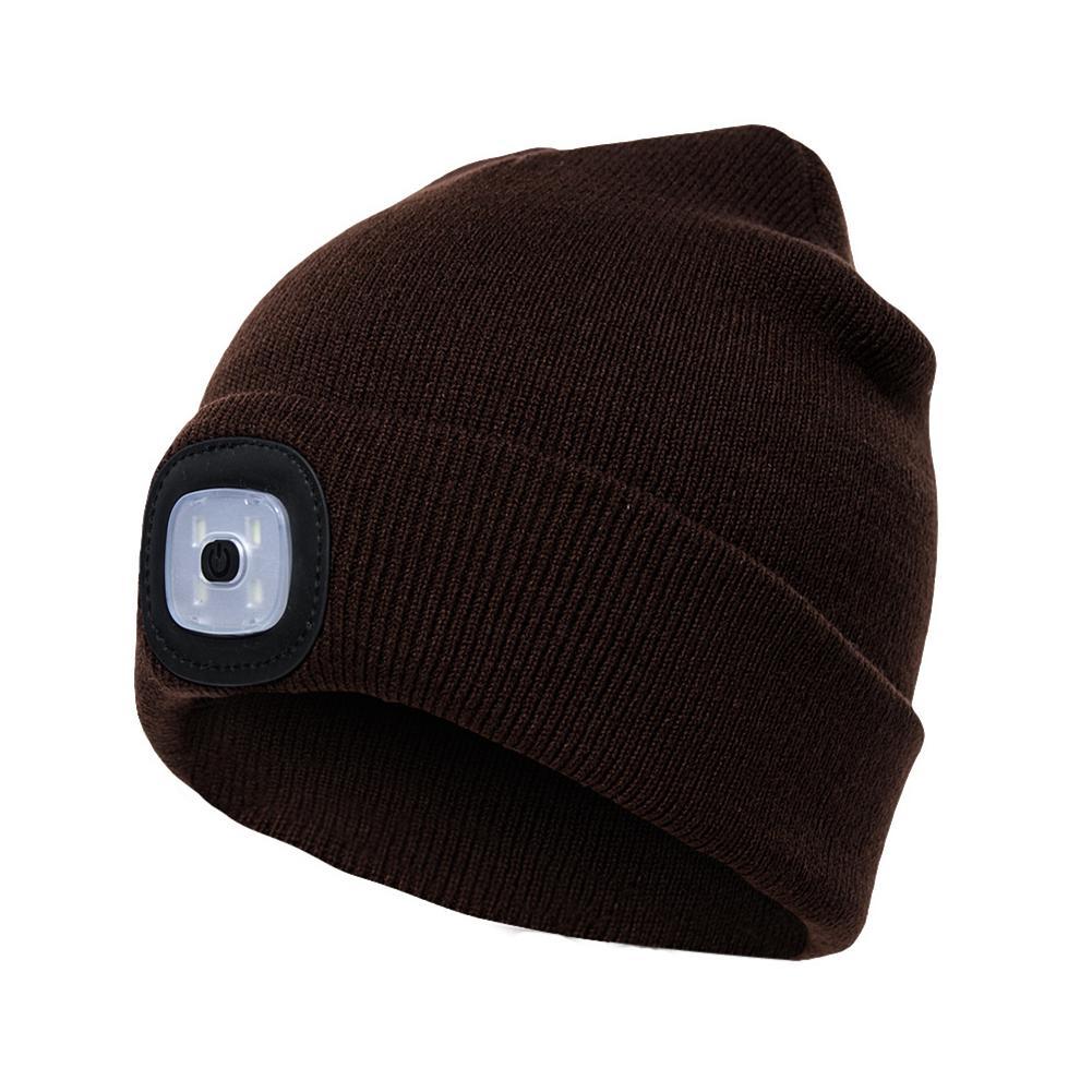 Hands-Free Illumination: Women’s LED Knit Hat for Outdoor Activities