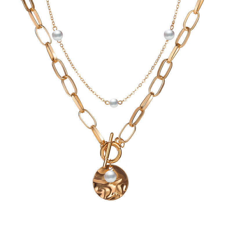 Versatile Double Chain Pearl Necklace: Perfect Accessory for Any Outfit