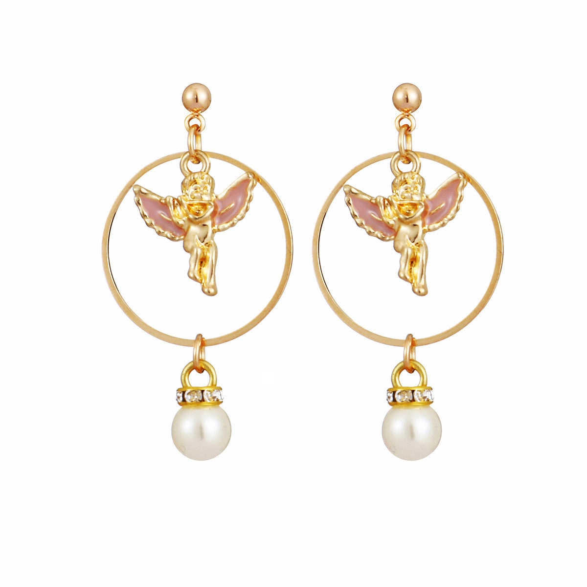 Rehaussez votre style avec de magnifiques boucles d'oreilles vintage en perles d'ange !