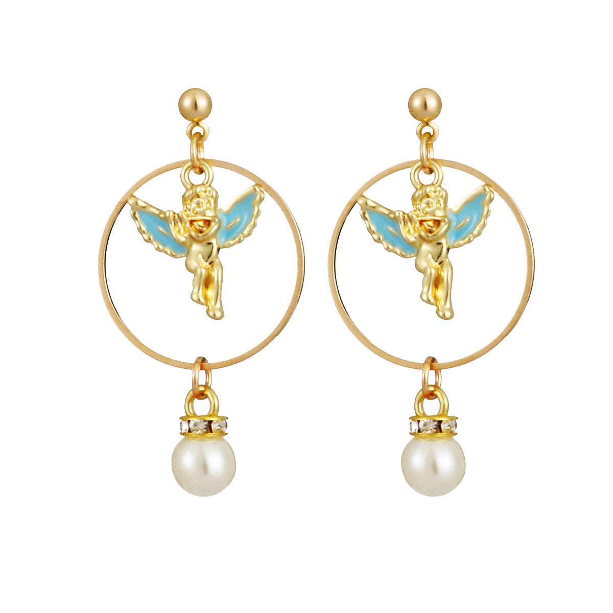 Rehaussez votre style avec de magnifiques boucles d'oreilles vintage en perles d'ange !