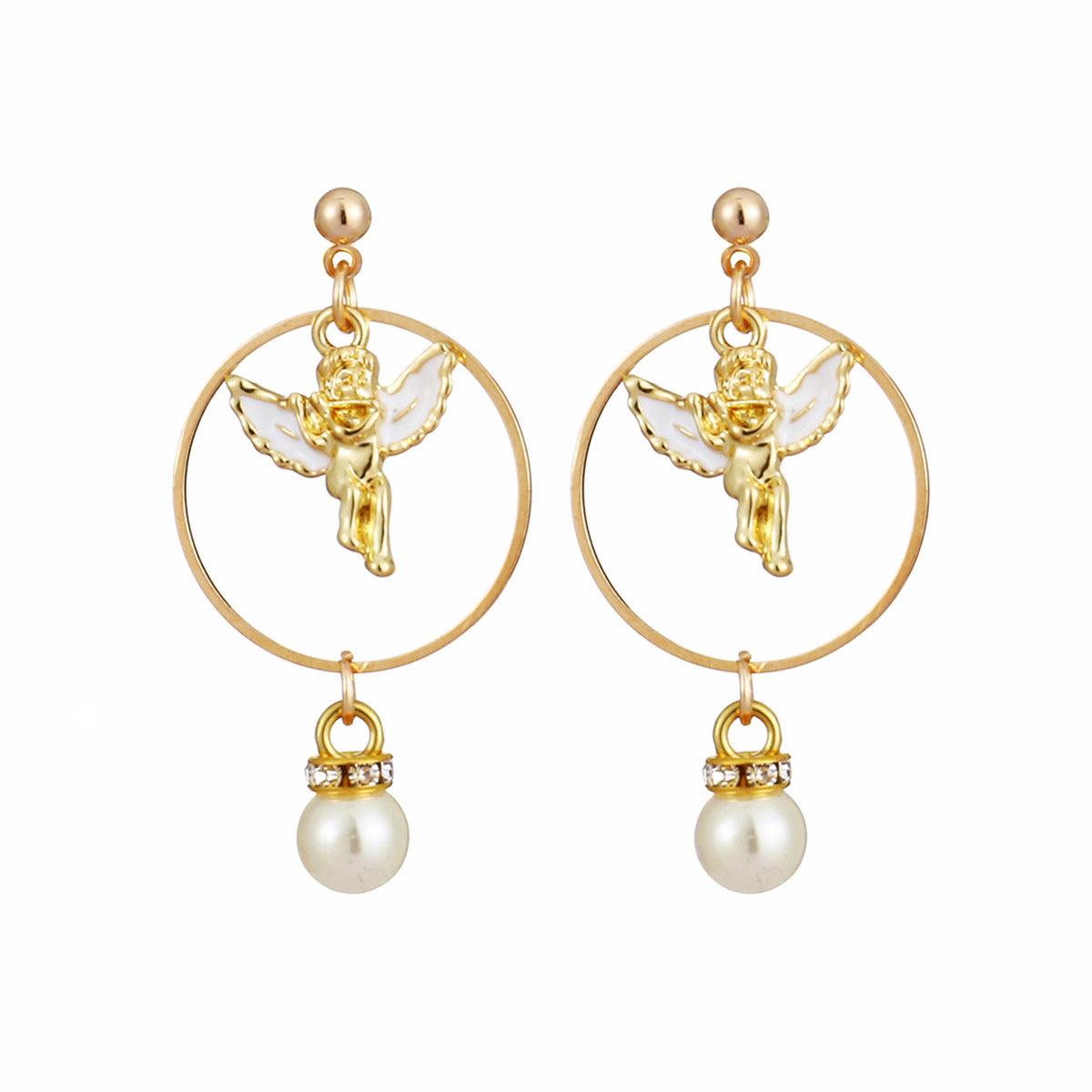 Rehaussez votre style avec de magnifiques boucles d'oreilles vintage en perles d'ange !