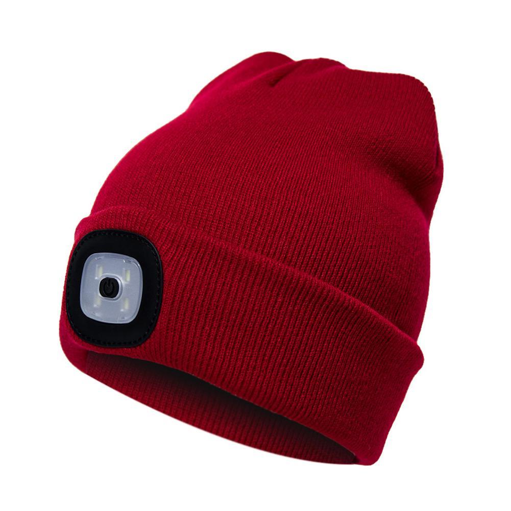 Hands-Free Illumination: Women’s LED Knit Hat for Outdoor Activities