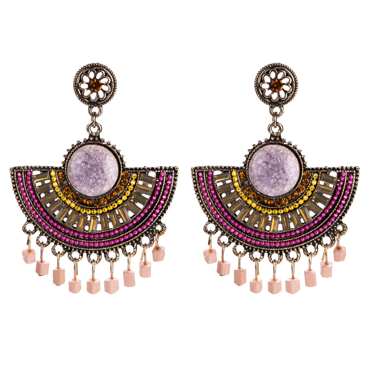 Elevate Your Style: Vintage Bohemian Tassel Earrings with Beads