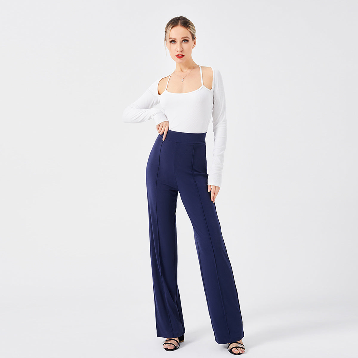 Flattering Fit: Women’s Slim High-Waisted Casual Pants for Effortless Chic