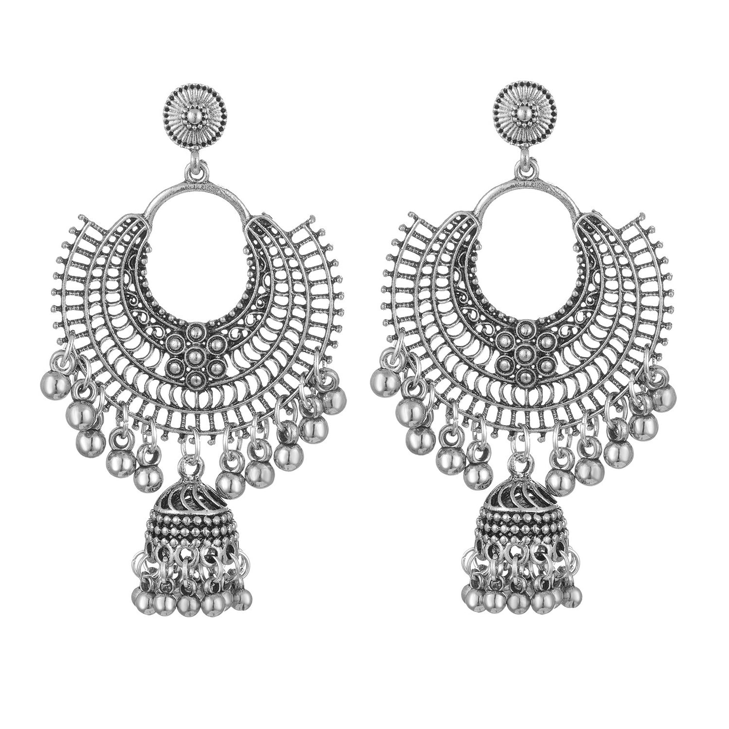 Chic Vintage Bell Bohemian Fan Earrings – Perfect for Any Outfit