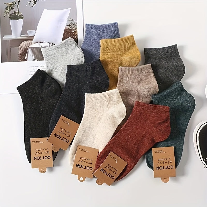 Upgrade Your Wardrobe with 10 Pairs of Casual Cotton Comfort!