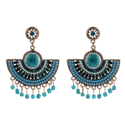 Elevate Your Style: Vintage Bohemian Tassel Earrings with Beads