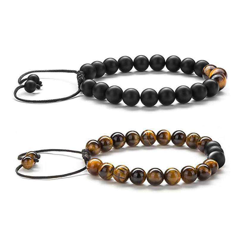 Elegant Tiger Eye Couple Bracelets for Harmonious Connection