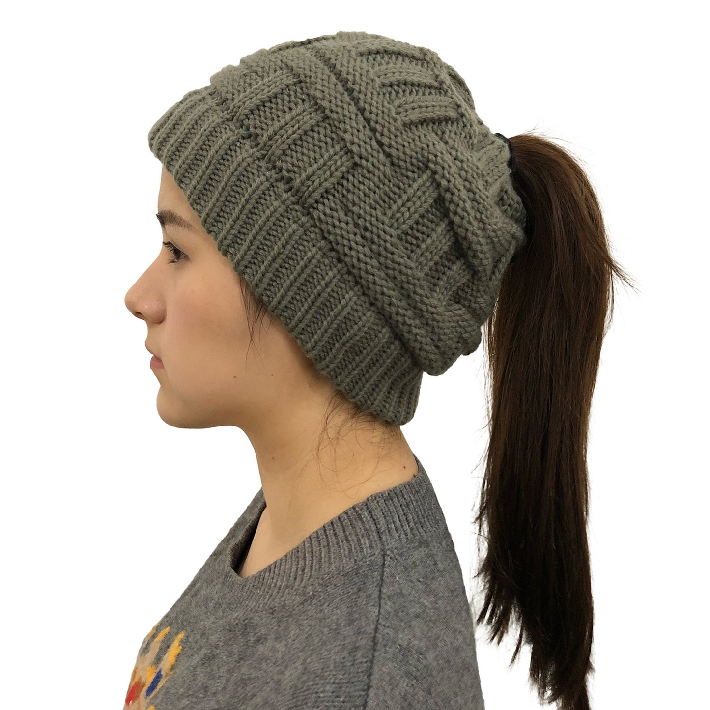 Cozy, Chic, and Practical: Soft Knit Ponytail Hats for Winter Days