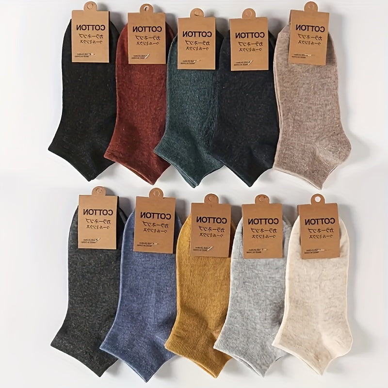 Upgrade Your Wardrobe with 10 Pairs of Casual Cotton Comfort!