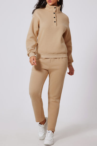 Stylish Womens Activewear High Waist Sweatpants and Sweatshirt.