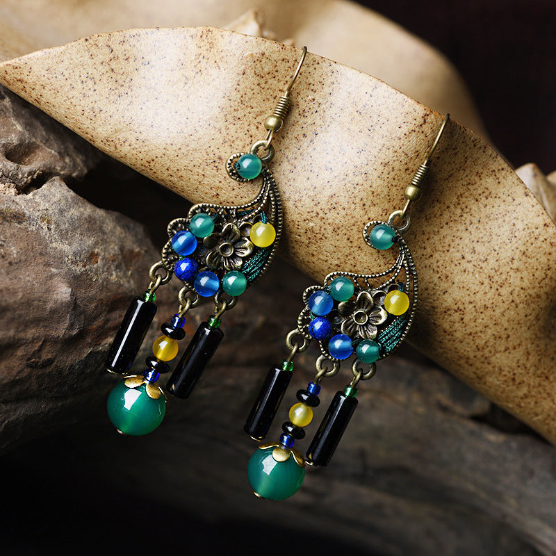 Enhance your style with unique Agate Cashew Earrings for elegance.