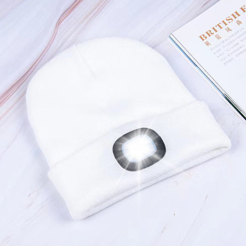 Hands-Free Illumination: Women’s LED Knit Hat for Outdoor Activities