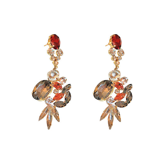 Timeless Elegance: Vintage Diamond Crystal Tassel Earrings for Any Occasion