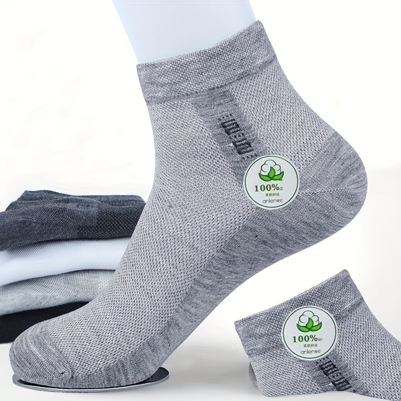 Stay Fresh: Ultra-Thin, Anti-Odor, Sweat-Absorbing Men's Socks - 3 Pairs