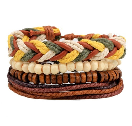 Stylish Multilayer Leather Bracelet - Timeless Accessory