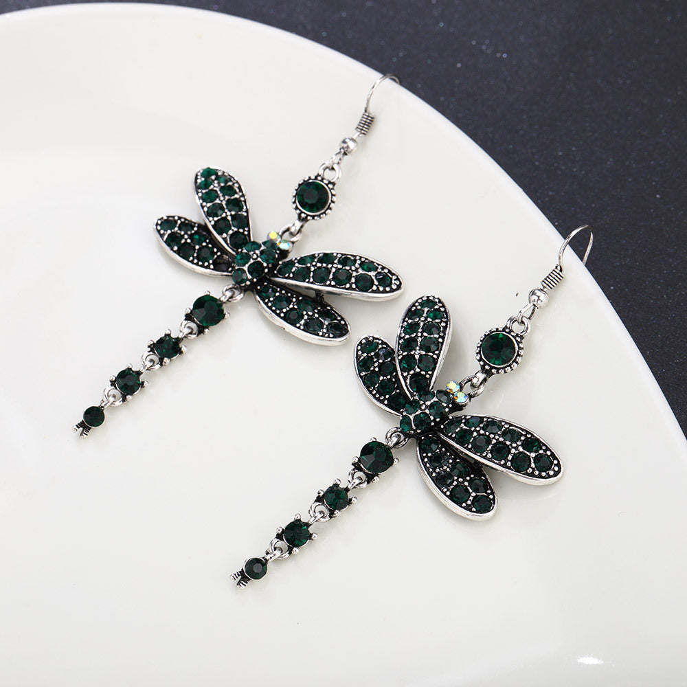 Ethnic Vintage Dragonfly Earrings: Unique Fringe Design for Elegant Style