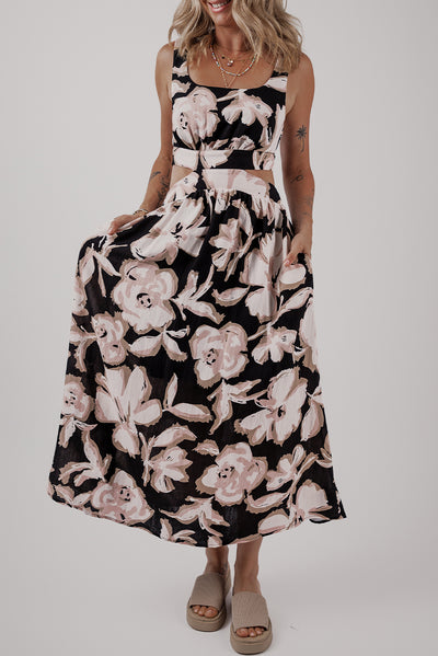 Sleeveless Maxi Dress Elegant Knot Back Summer Outfit
