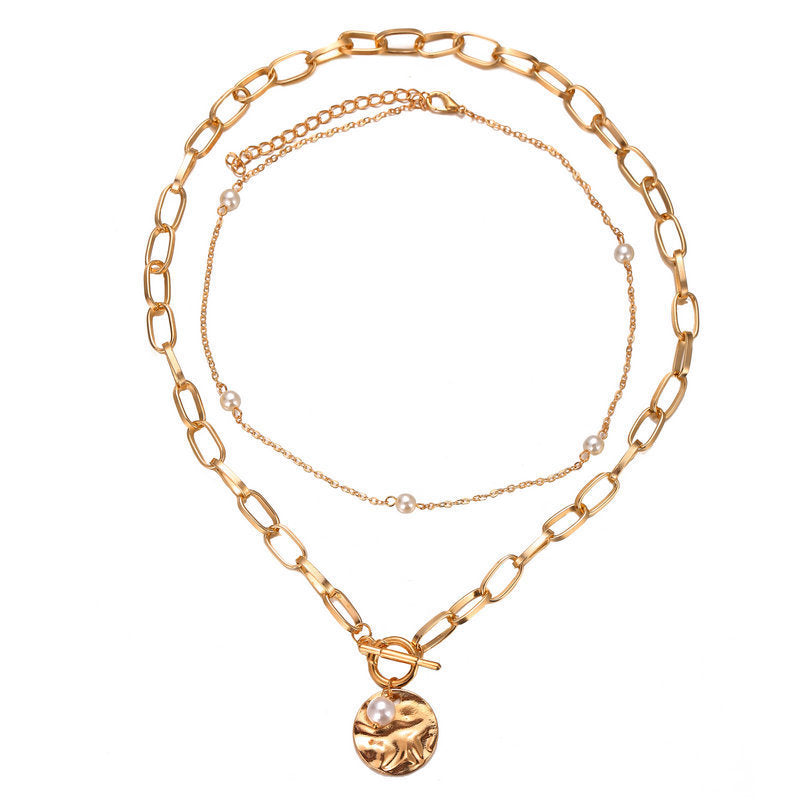 Versatile Double Chain Pearl Necklace: Perfect Accessory for Any Outfit