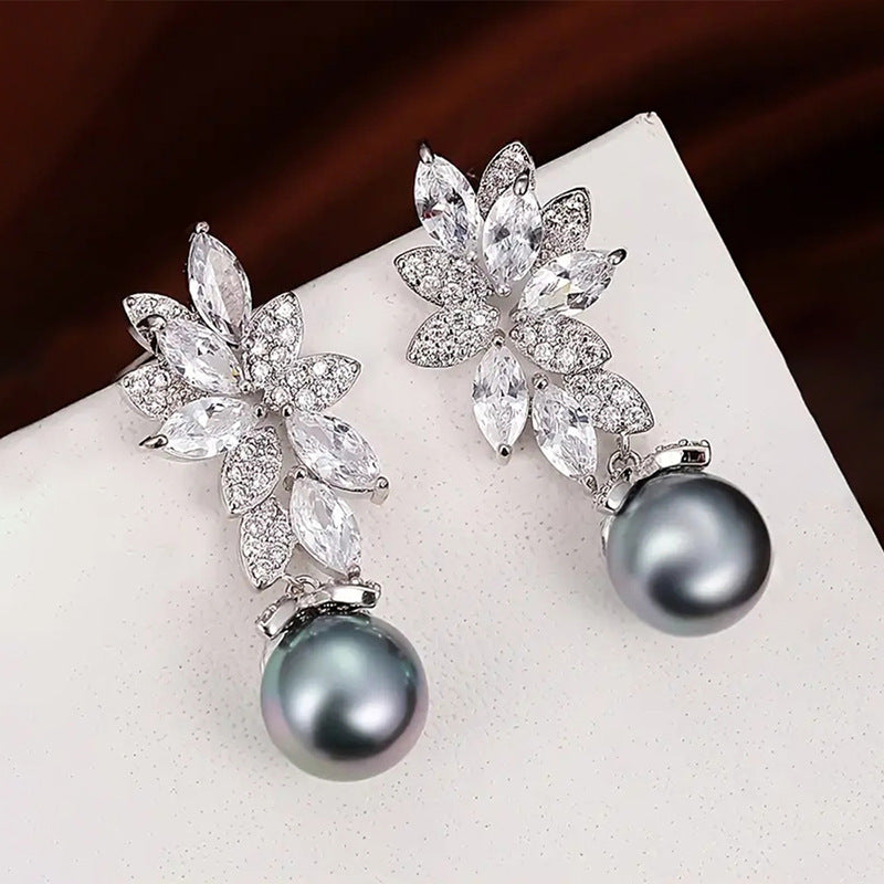 Elegant Vintage Wheat Flower Pearl Earrings: Perfect Accessory for Every Occasion