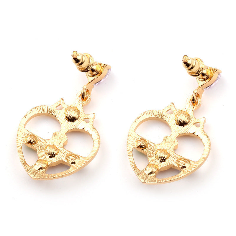 Sailor Moon Diamond Drop Glaze Earrings: Sparkle with Celestial Charm