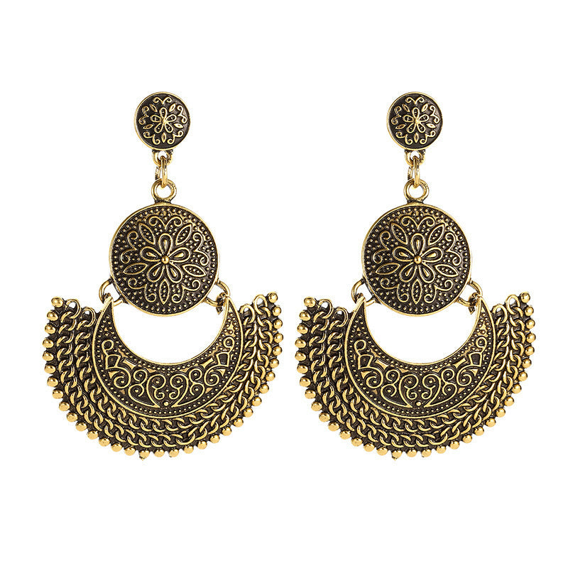 Elegant Vintage Carved Tassel Earrings: Timeless Style for Every Occasion