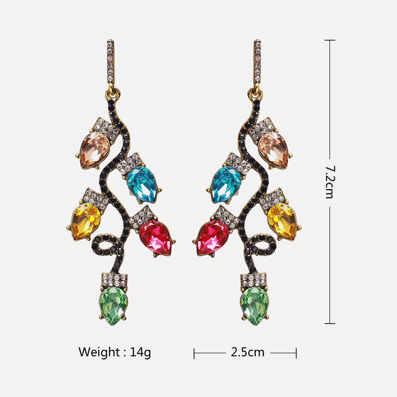 Enhance Style and Elegance with Vibrant Diamond Colorful Earrings Collection