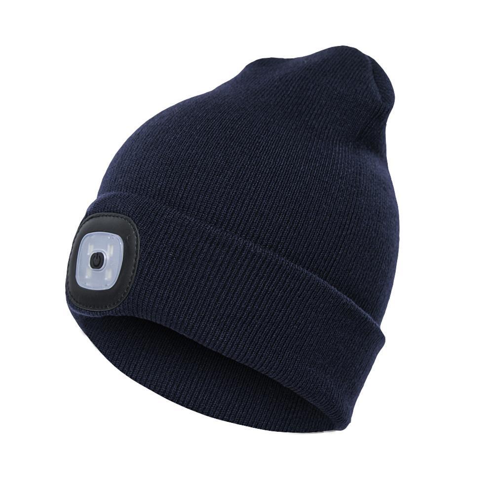 Hands-Free Illumination: Women’s LED Knit Hat for Outdoor Activities