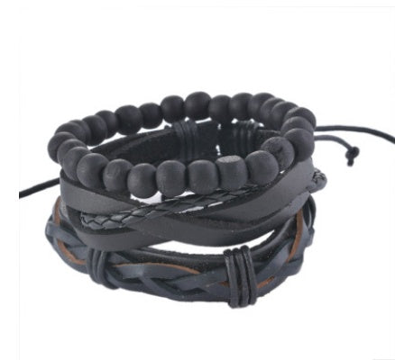 Stylish Multilayer Leather Bracelet - Timeless Accessory