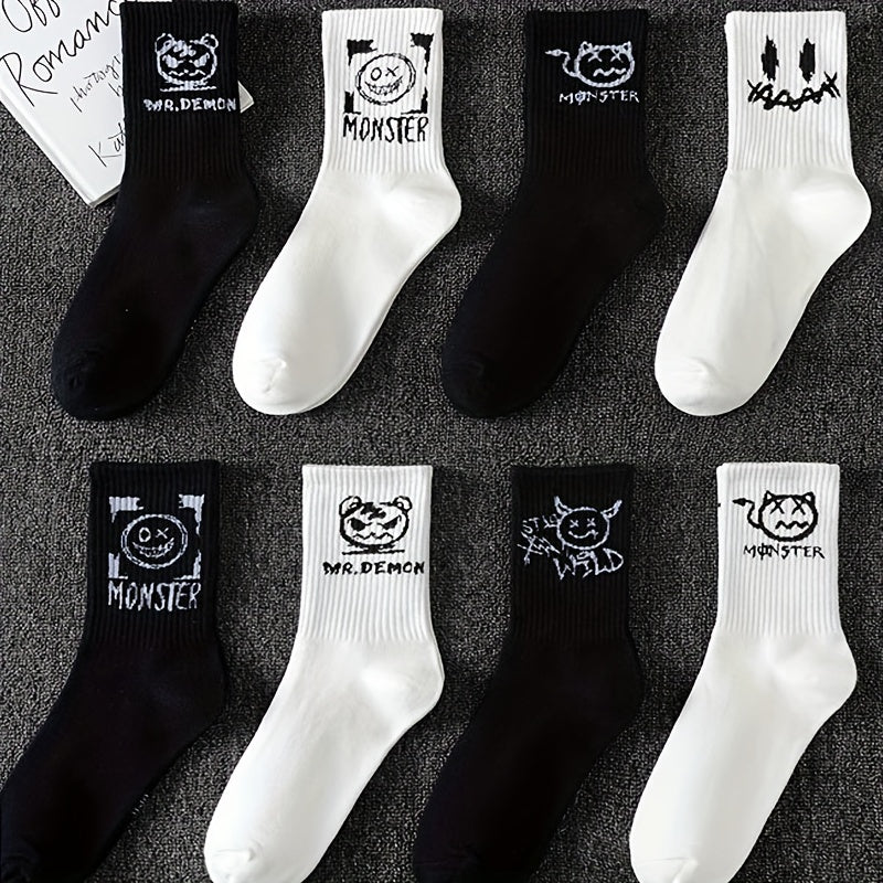 Upgrade Your Look: 5/10/20 Pairs of Trendy Graffiti Crew Socks