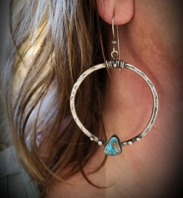 Elevate Your Style: Vintage Silver Turquoise Earrings for Timeless Elegance