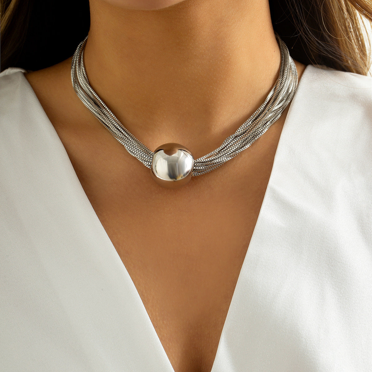 Versatile Punk Layered Chain Necklace: Perfect Accessory for Any Outfit