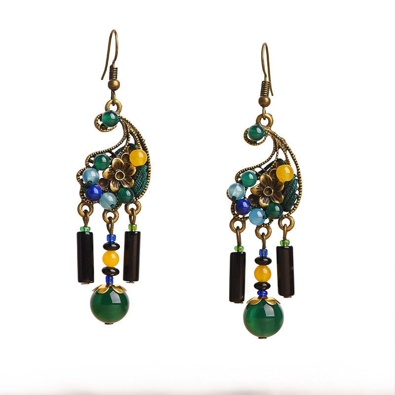 Enhance your style with unique Agate Cashew Earrings for elegance.