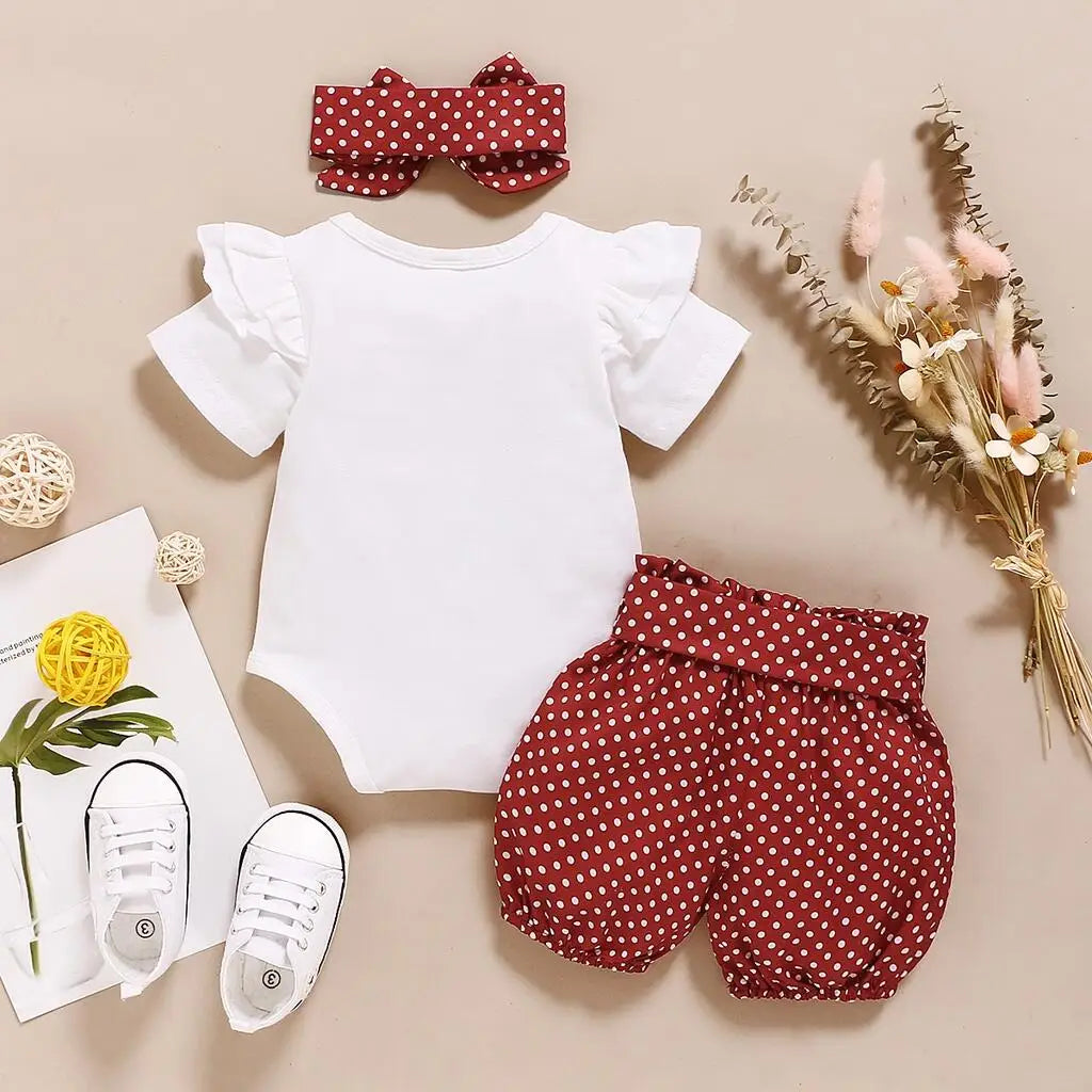 Newborn Baby Girl 3PCS Outfit: Cute, Casual, Perfect for Gifting