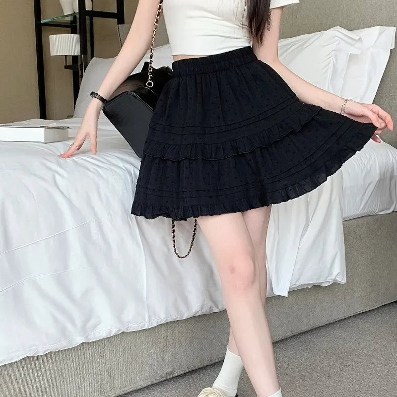 Chic French-Style High Waist Mini Skirt for Women – Timeless Fashion