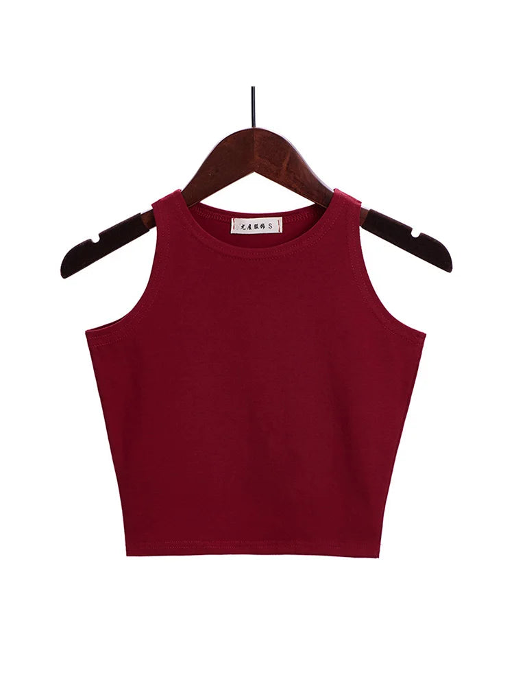 Sleeveless Sexy Cotton Crop Top: Perfect for Effortless, Stylish Comfort