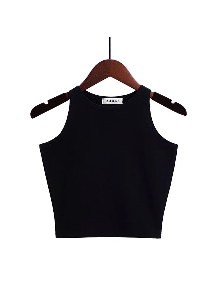 Sleeveless Sexy Cotton Crop Top: Perfect for Effortless, Stylish Comfort