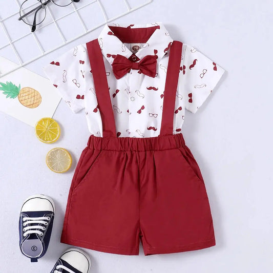 Charming Baby Boys' Short Sleeve Outfits Perfect for Festival Celebrations