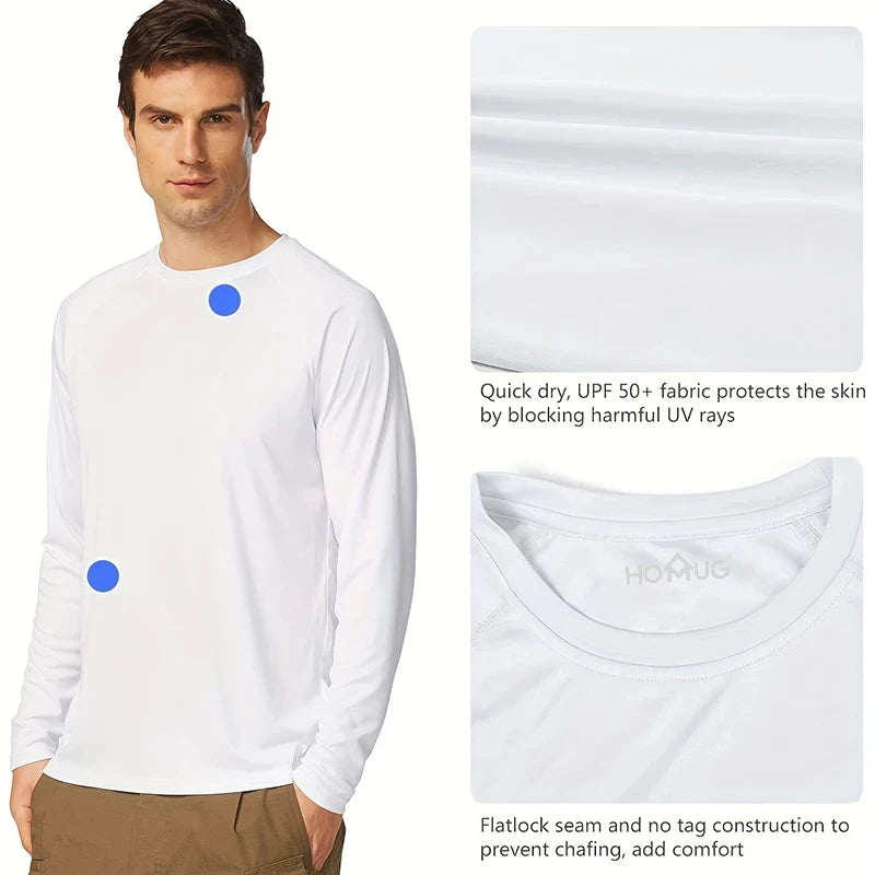 Ultimate Men's Quick-Dry Long Sleeve T-Shirts: Breathable Comfort for Workouts