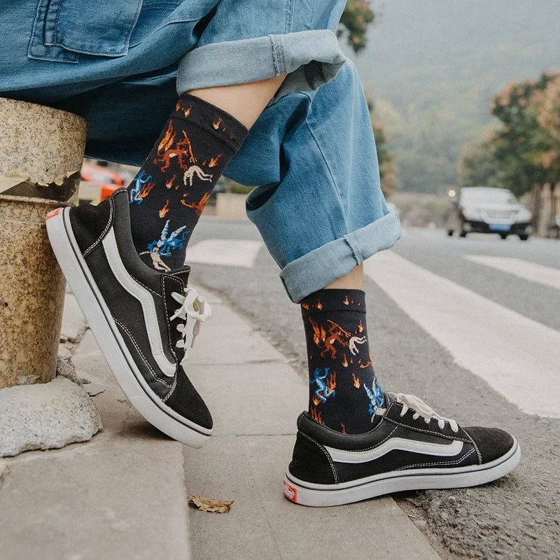 Elevate Your Style: Discover Printed Women's Long Socks Benefits Today