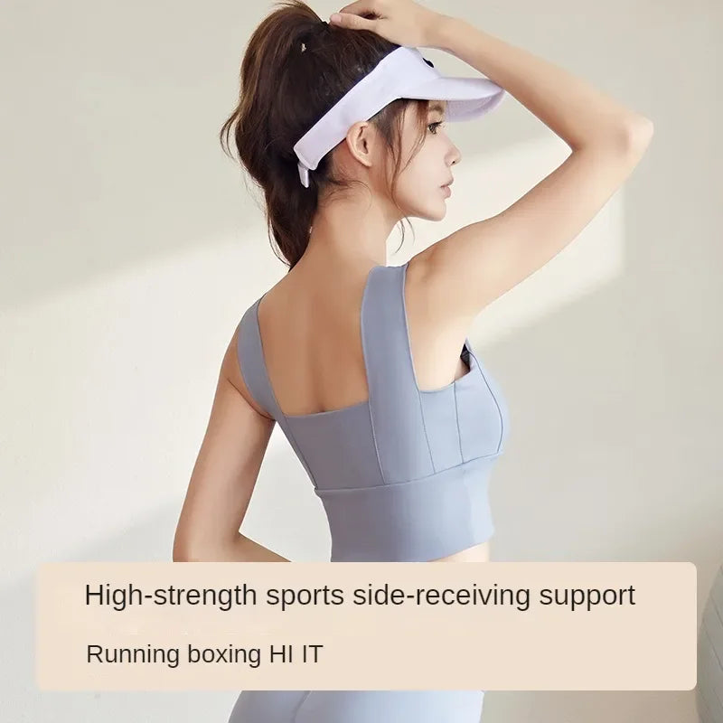 High-Performance Fitness Underwear: Sports Vest and Yoga Bra Combo