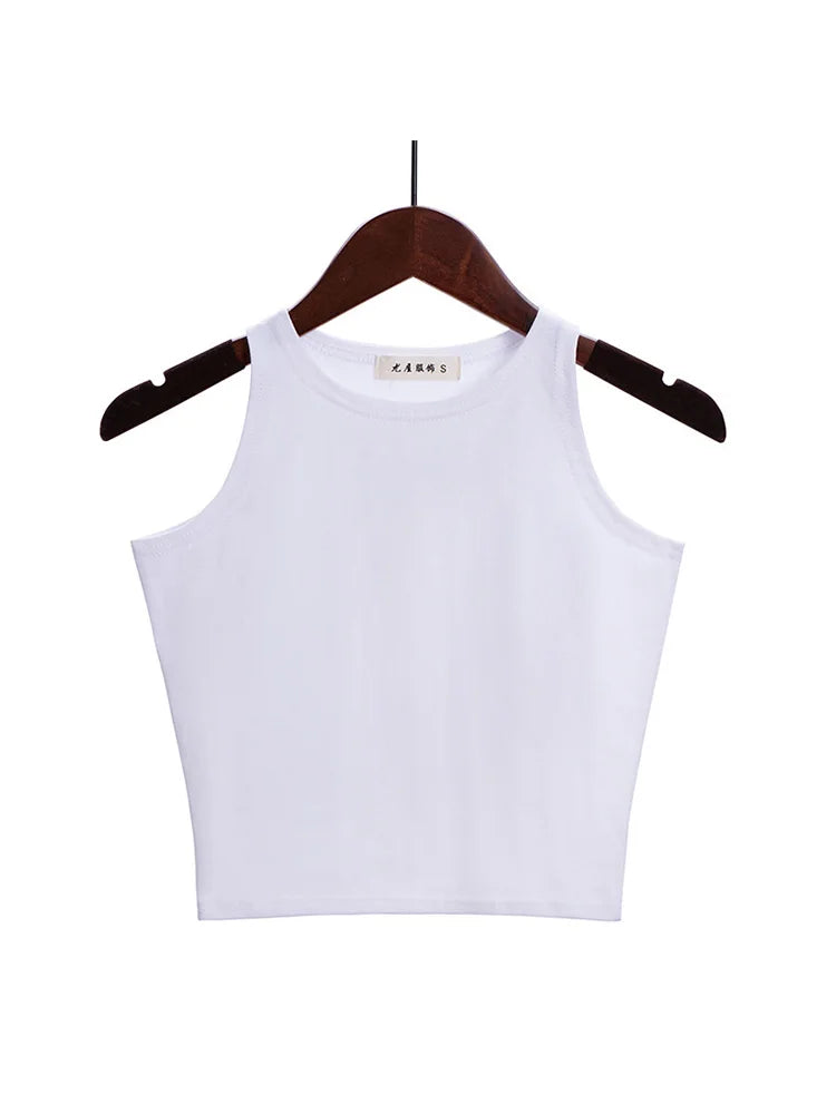 Sleeveless Sexy Cotton Crop Top: Perfect for Effortless, Stylish Comfort