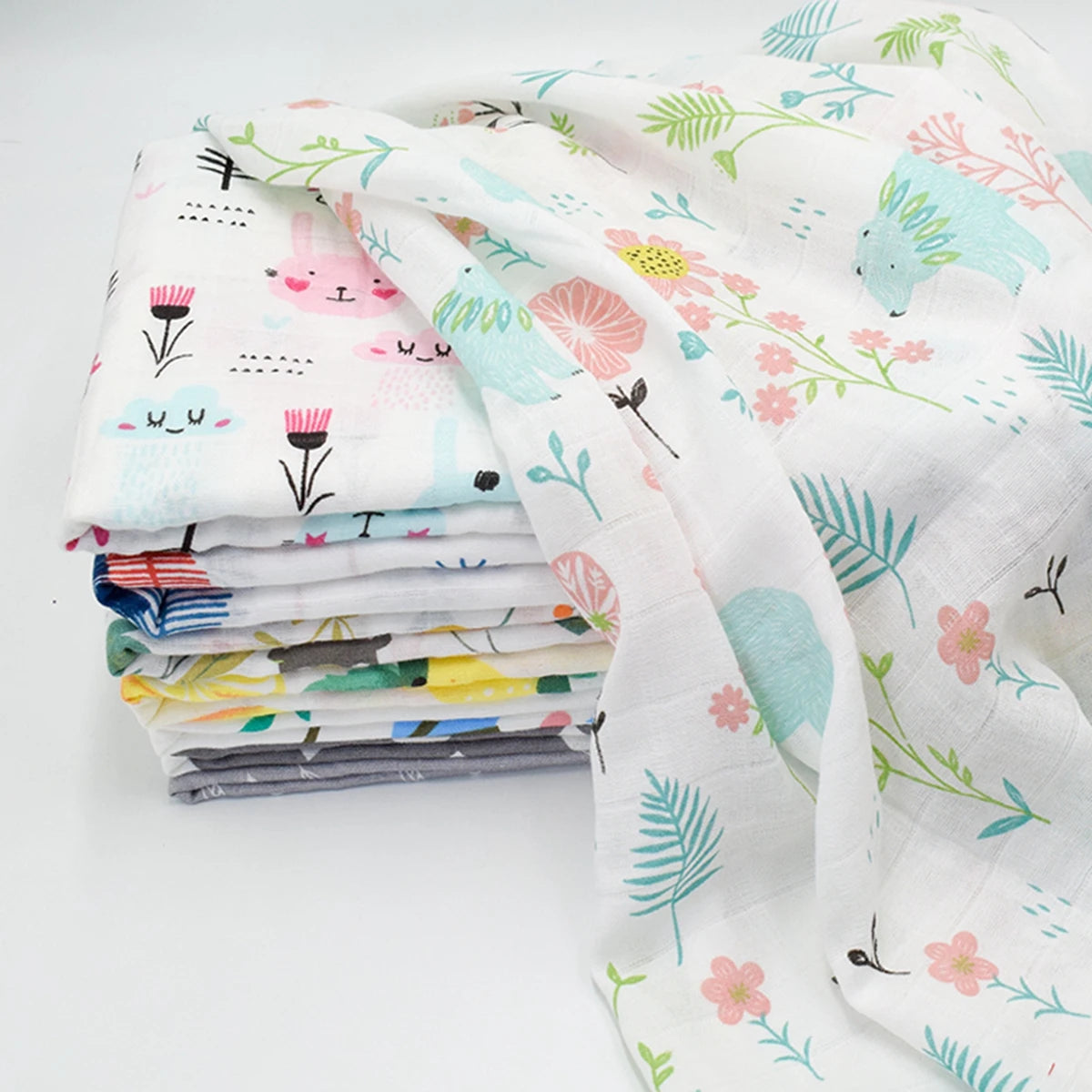 Soft Baby Cotton Swaddle: Comforting, Breathable, Gentle for Newborn Sleep