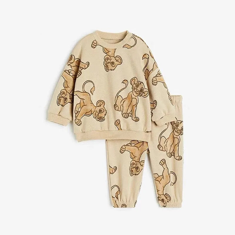 Comfortable Baby Long Sleeved Sweatshirt and Sweatpants for Cozy Warmth