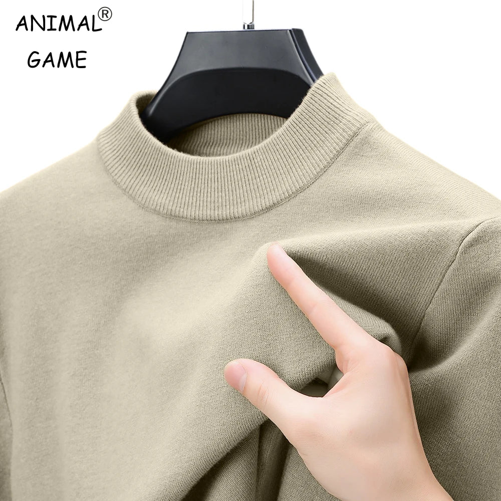 Men's Breathable Mock Turtleneck Sweater: Comfort and Style Combined