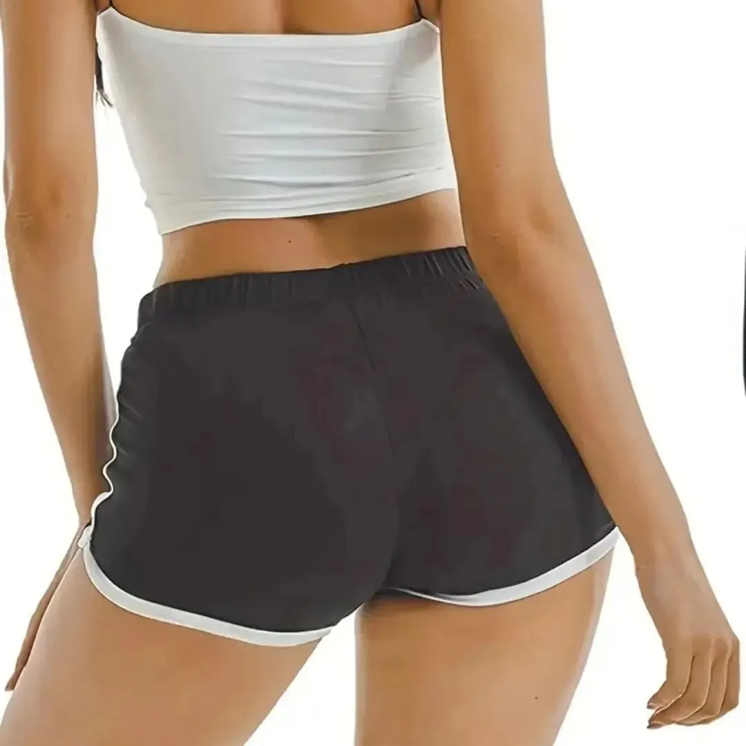 Women’s High-Waisted Sports Shorts: Casual, Loose, Anti-Walking, Straight Fit