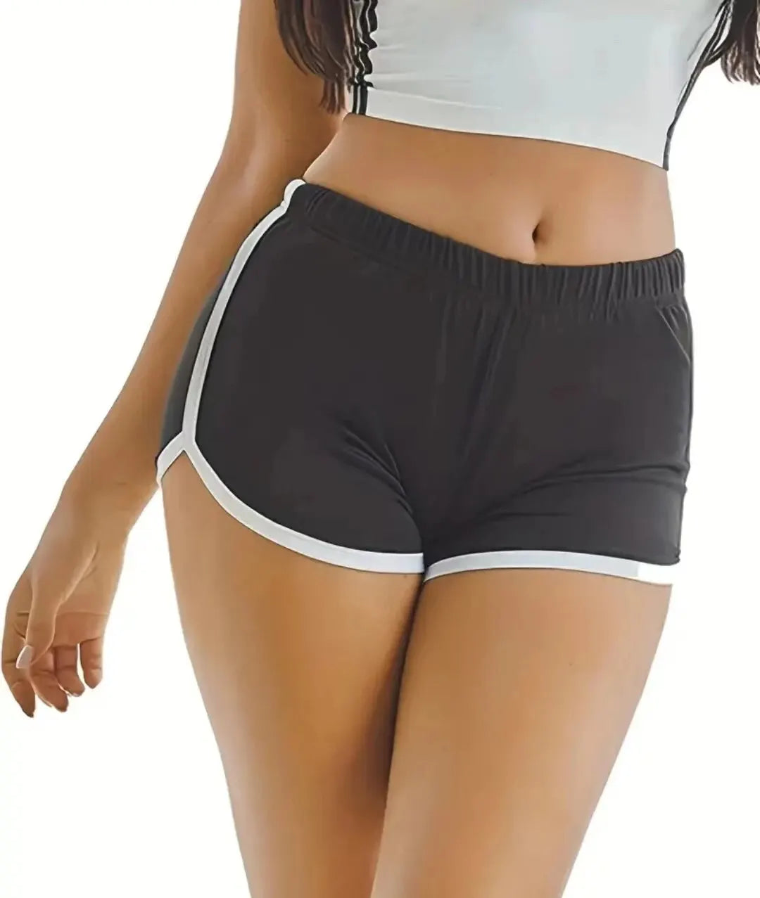 Women’s High-Waisted Sports Shorts: Casual, Loose, Anti-Walking, Straight Fit