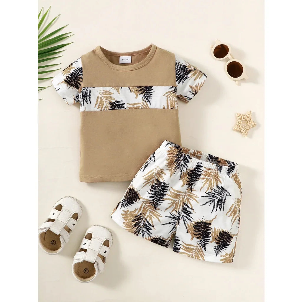 Stylish Toddler Boy Top and Shorts Set: Ultimate Comfort and Durability